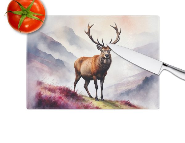 Highland Red Deer Glass Cutting Board on Sale - Image 4