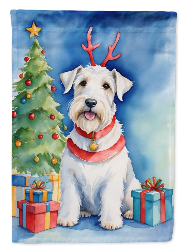 Sealyham Terrier Christmas Reindeer House Flag Hot on Sale