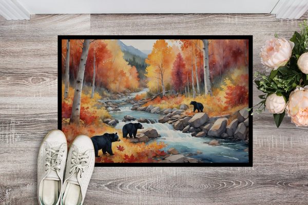 Bears Autumn in the Woods Doormat Online Sale - Image 2