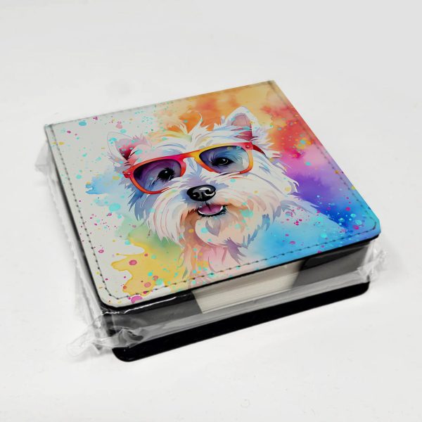 Westie Hippie Dawg PU Leather Note Paper Holder For Discount - Image 4