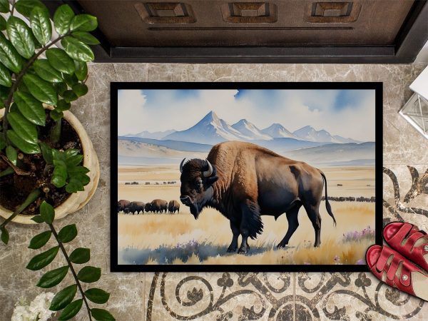 Prairie Bison Doormat For Sale - Image 3