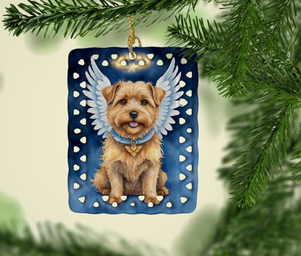 Norfolk Terrier My Angel Porcelain Ornament For Discount - Image 2