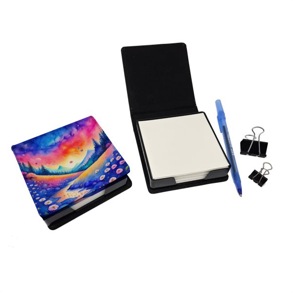 Colorful Periwinkles PU Leather Note Paper Holder Online - Image 2