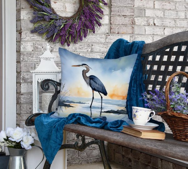 Blue Heron Barely Lit Sky Throw Pillow Online - Image 5