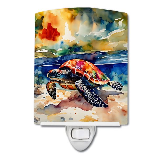 Loggerhead Sea Turtle Ceramic Night Light For Sale
