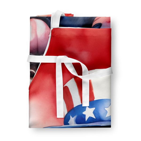 Flat-Coated Retriever Patriotic American Apron For Cheap - Image 3