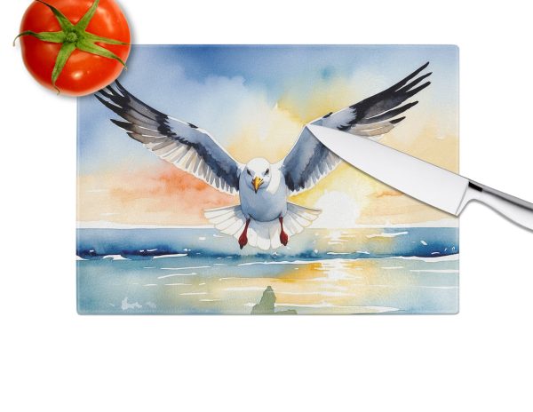 Gull Flying Low Glass Cutting Board Online - Image 4