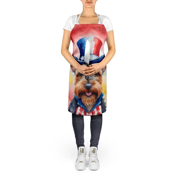 Welsh Terrier Patriotic American Apron For Discount - Image 5