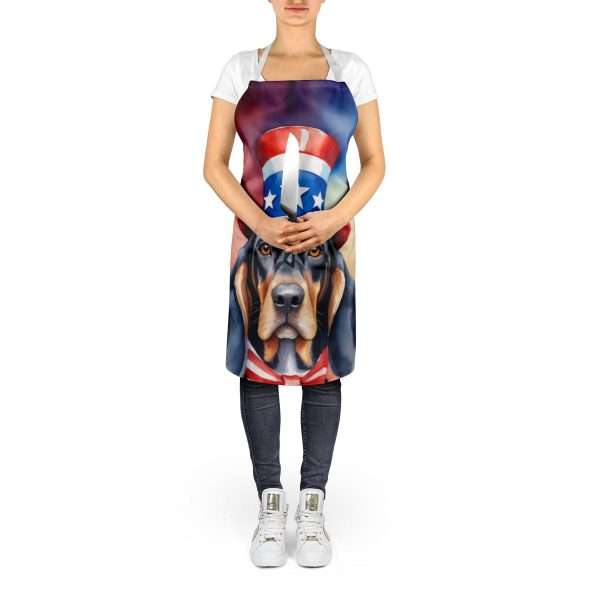 Black and Tan Coonhound Patriotic American Apron Online - Image 5