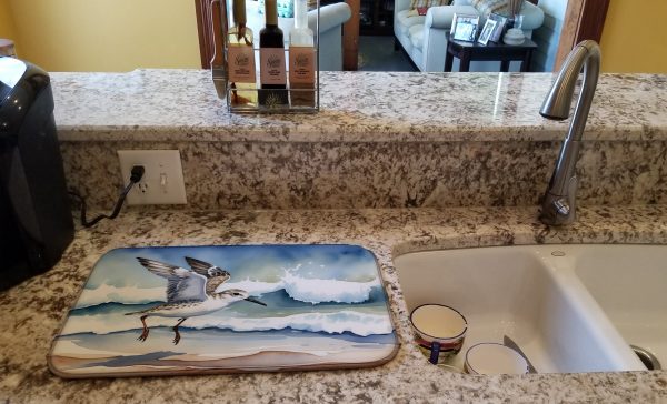Sanderling Racing the Tide Dish Drying Mat Cheap - Image 2