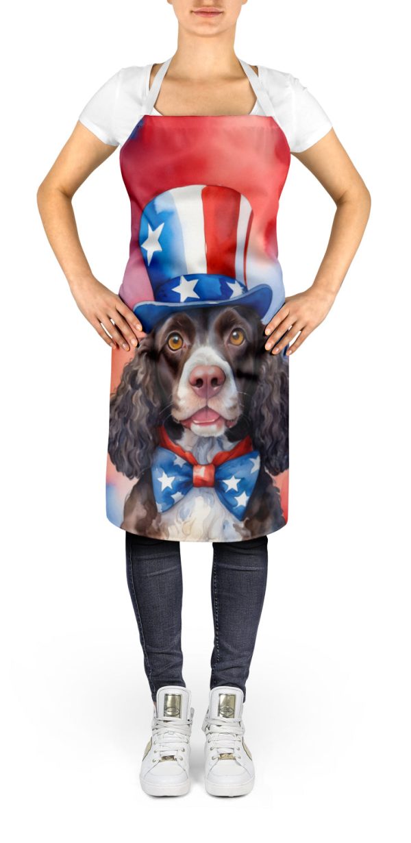 American Water Spaniel Patriotic American Apron Sale - Image 2