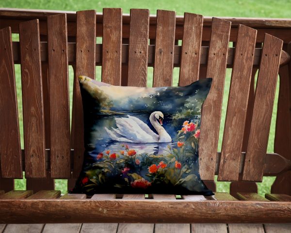 Swan Throw Pillow For Cheap - Image 2