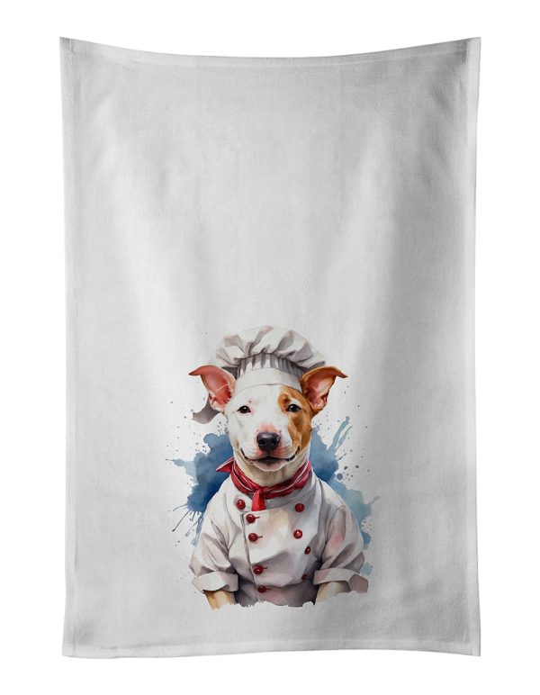 Bull Terrier Chef Kitchen Towel Set of 2 Hot on Sale