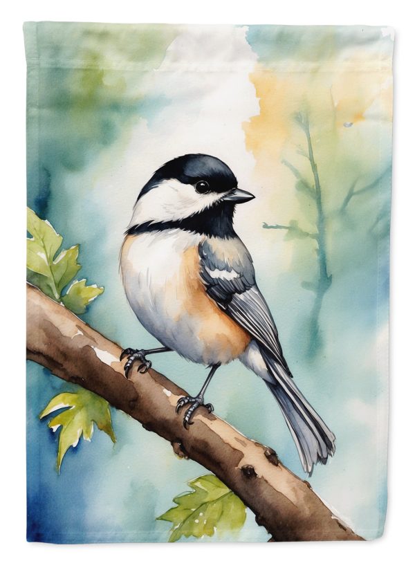 Massachusetts Blackcapped Chickadee Garden Flag –  Garden Flag by Caroline s Treasures For Sale