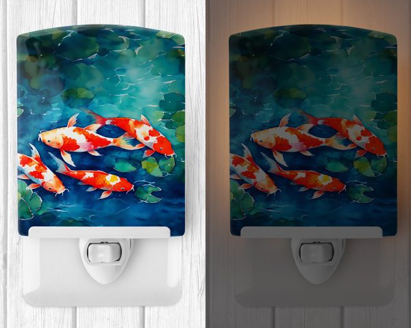 Koi Fish Ceramic Night Light Hot on Sale - Image 2