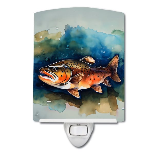 Brown Trout Ceramic Night Light Fashion