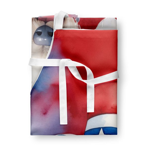 Bedlington Terrier Patriotic American Apron For Cheap - Image 3