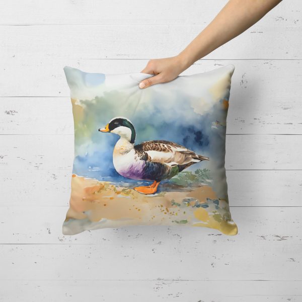 Common Eider Duck Throw Pillow Sale - Image 2