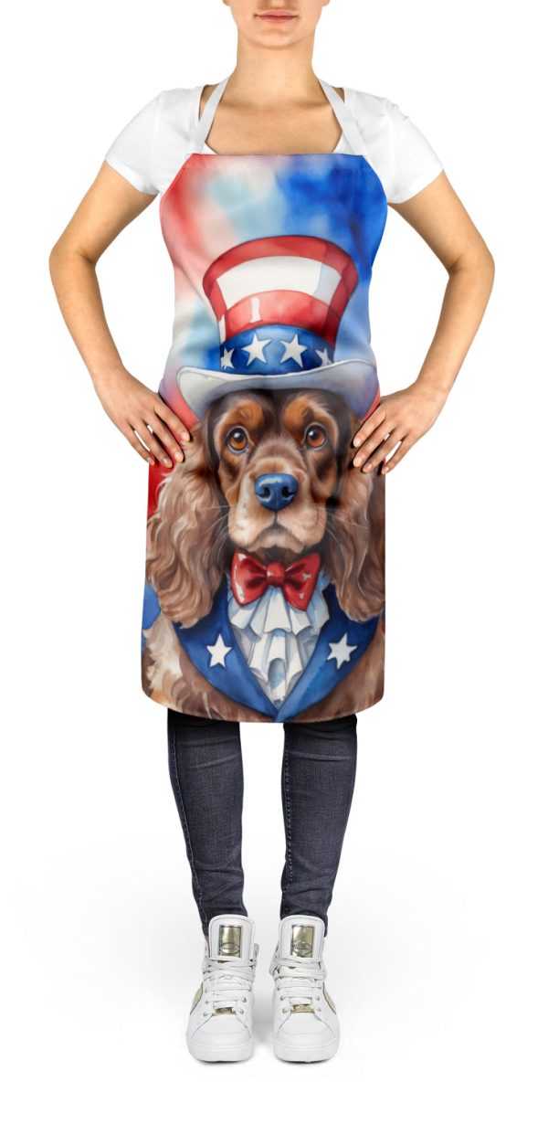 Cocker Spaniel Patriotic American Apron Cheap - Image 2