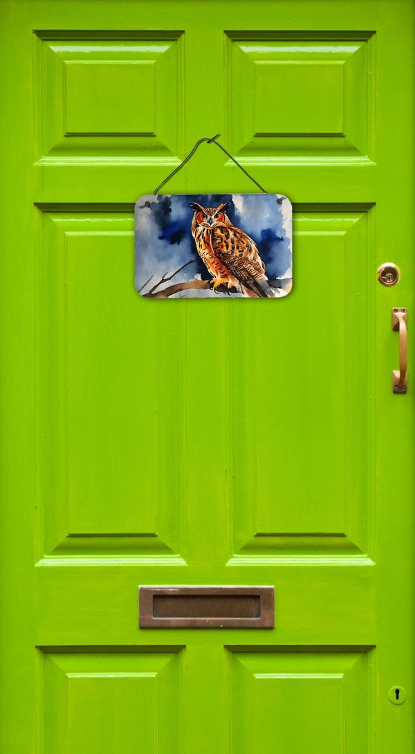 Eurasian Eagle Owl Wall or Door Hanging Prints Supply - Image 2