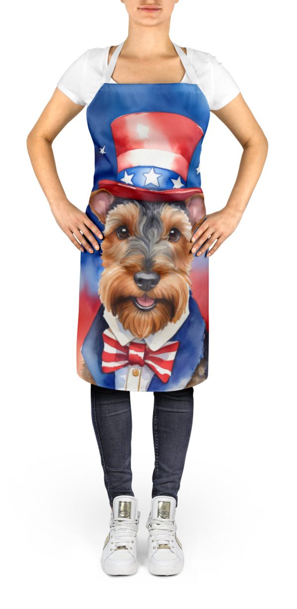 Welsh Terrier Patriotic American Apron Discount - Image 2