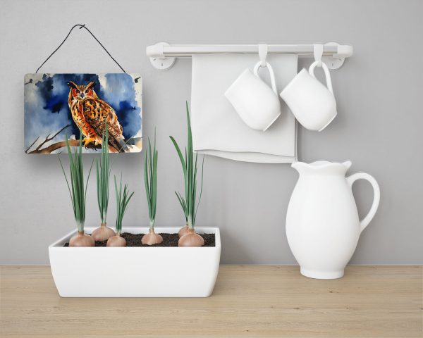 Eurasian Eagle Owl Wall or Door Hanging Prints Supply - Image 3