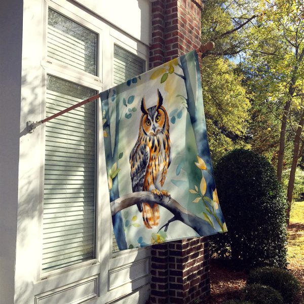 LongEared Owl House Flag Cheap - Image 2