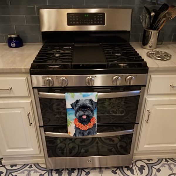 Affenpinscher Luau Kitchen Towel Cheap - Image 3