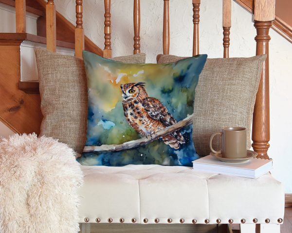 Tawny Owl Throw Pillow For Sale - Image 3
