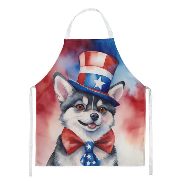 Alaskan Klee Kai Patriotic American Apron Hot on Sale