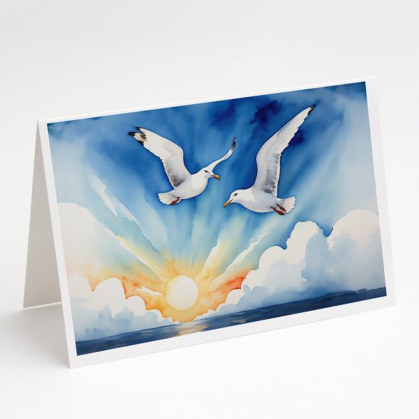 Gulls Soaring High Greeting Cards Pack of 8 For Sale