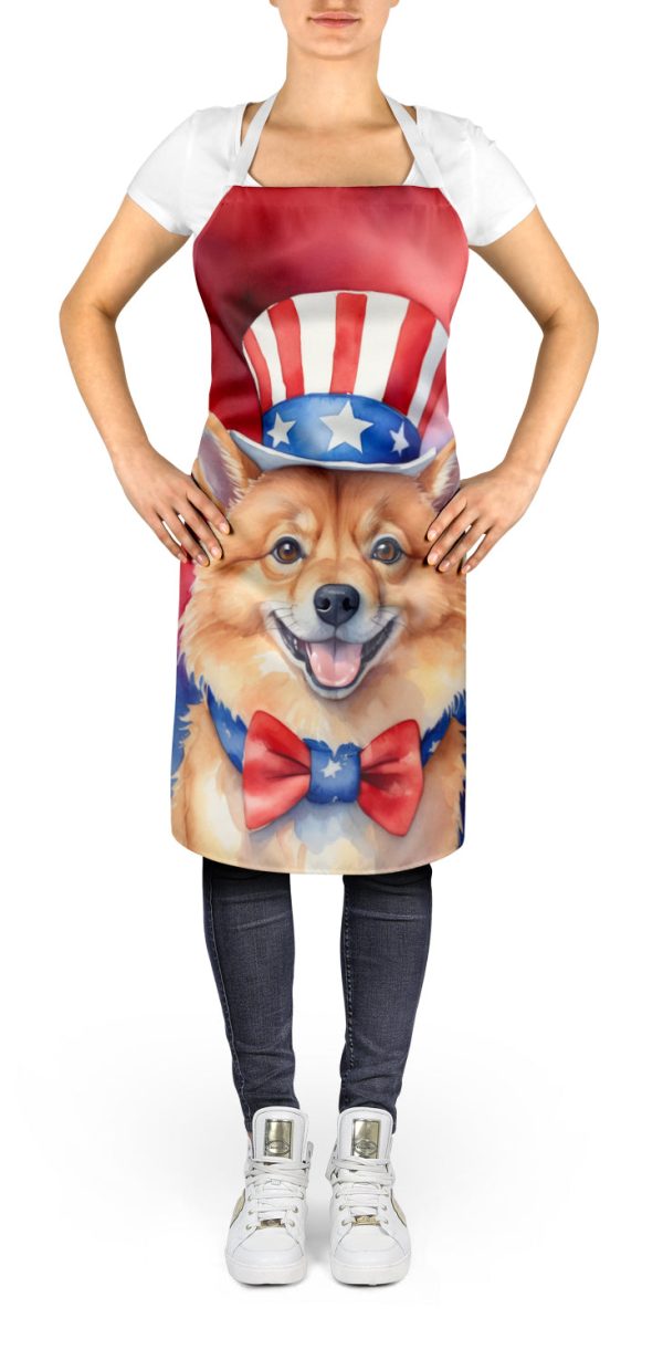 Finnish Spitz Patriotic American Apron Cheap - Image 2