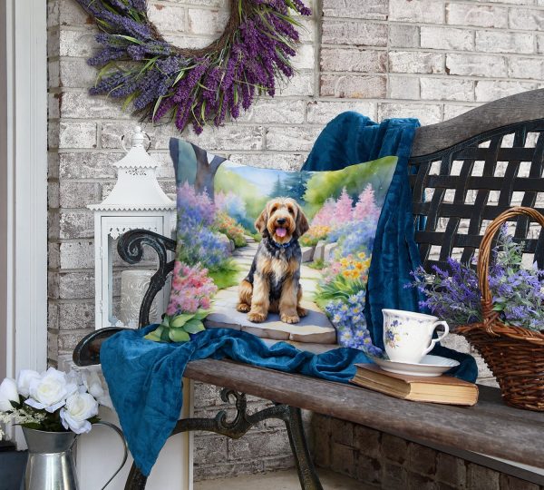 Otterhound Spring Path Throw Pillow on Sale - Image 4