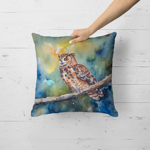 Tawny Owl Throw Pillow For Cheap - Image 2