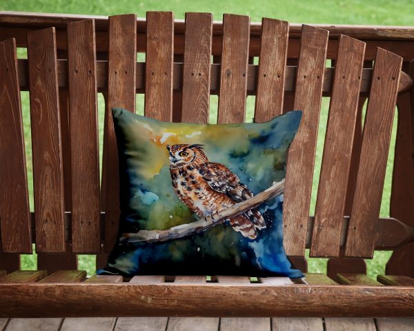 Tawny Owl Throw Pillow For Sale - Image 2