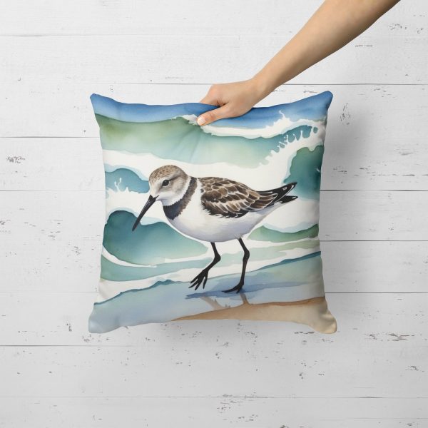 Sanderling Racing the Tide Throw Pillow Online Sale - Image 4