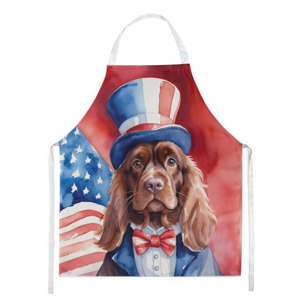 Sussex Spaniel Patriotic American Apron For Sale