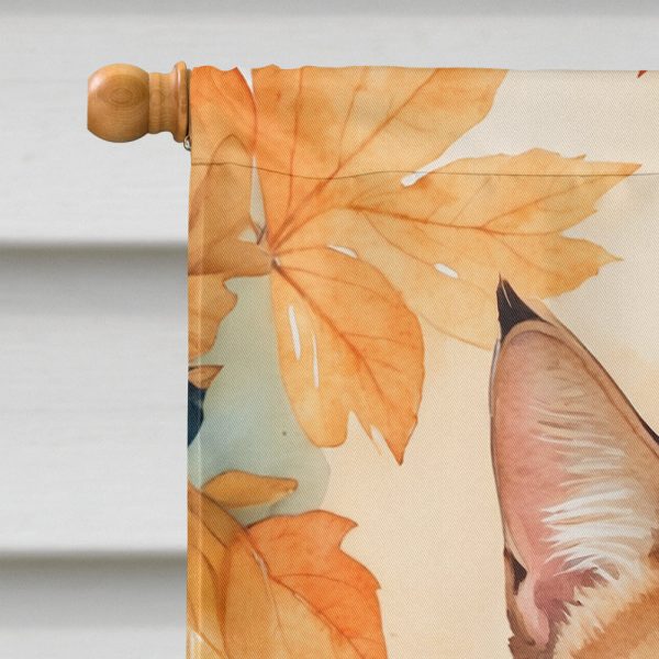 Aegean Cat in Fall Leaves House Flag Supply - Image 3