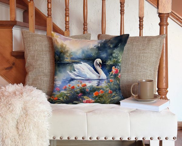 Swan Throw Pillow For Cheap - Image 3