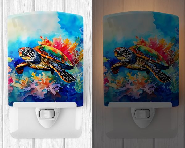 Loggerhead Sea Turtle Ceramic Night Light Supply - Image 2