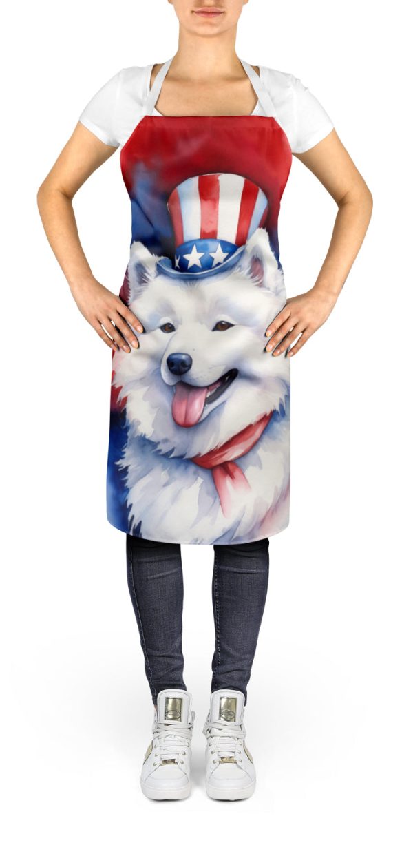 Samoyed Patriotic American Apron Sale - Image 2
