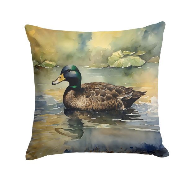 American Black Duck Throw Pillow For Sale