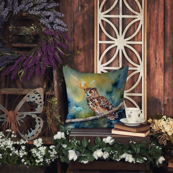 Tawny Owl Throw Pillow For Sale - Image 5