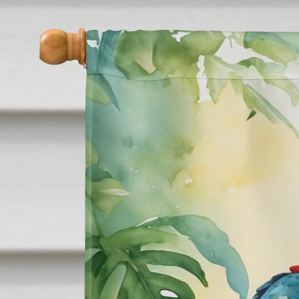 Macaw Parrot House Flag Cheap - Image 3