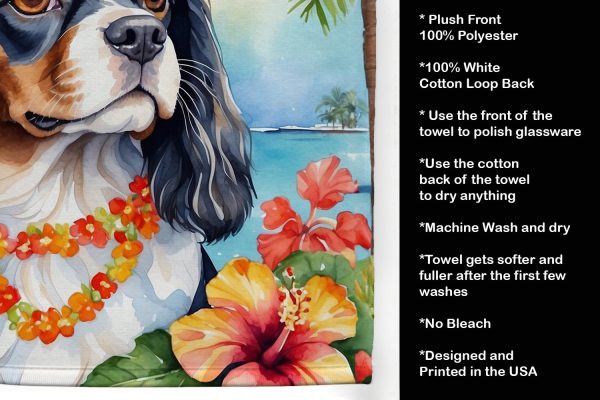 Cavalier Spaniel Luau Kitchen Towel Online - Image 5