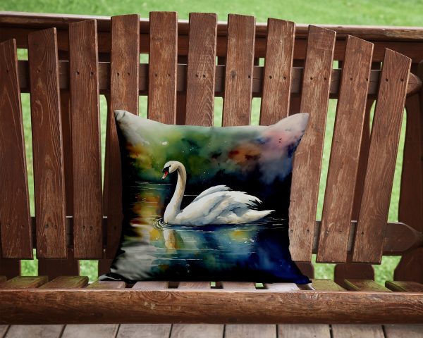 Swan Throw Pillow For Cheap - Image 2