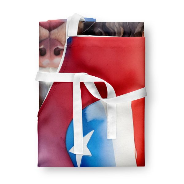 American Water Spaniel Patriotic American Apron Sale - Image 3