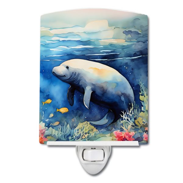 Manatee Ceramic Night Light on Sale