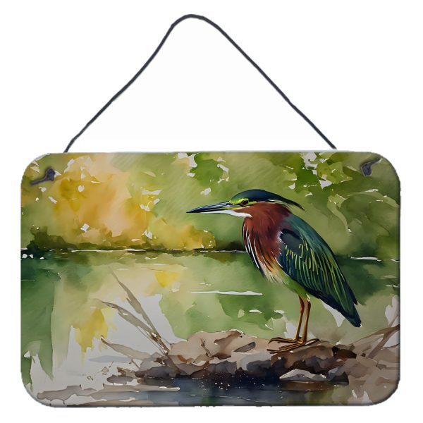 Green Heron Wall or Door Hanging Prints Hot on Sale
