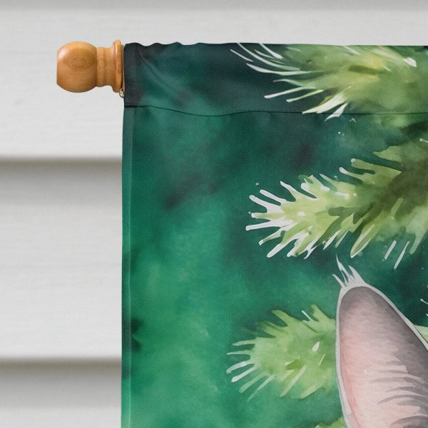 Korat Cat By the Christmas Tree House Flag For Discount - Image 3
